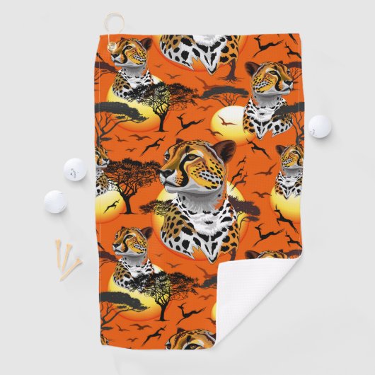Serviette De Golf Cheetah African Feline Wild Animal (En situation)