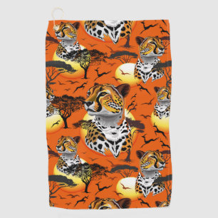 Serviette De Golf Cheetah African Feline Wild Animal