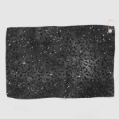 Serviette De Golf Cheetah noir léopard peau Imprimer Motif animal (Horizontal)