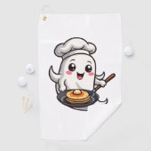 Serviette De Golf Chef fantôme - Drôle Halloween Cuisine Tee (En situation)