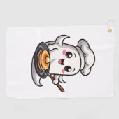 Serviette De Golf Chef fantôme - Drôle Halloween Cuisine Tee (Horizontal)