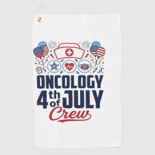 Serviette De Golf Chemio Crew Médical Patriotique T-shirt 4 juillet