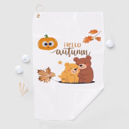 Serviette De Golf Chemise Automne, Chemise Thanksgiving, Pumpki Auto (En situation)