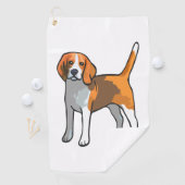 Serviette De Golf Chemise beagle Chien T (En situation)