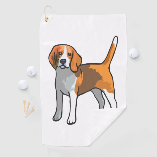 Serviette De Golf Chemise beagle Chien T (En situation)