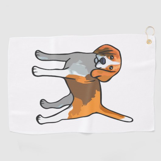 Serviette De Golf Chemise beagle Chien T (Horizontal)