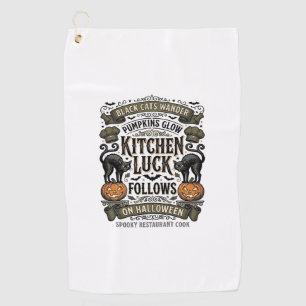 Serviette De Golf Chemise de cuisine Halloween Kit de citrouille de