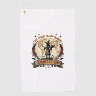 Serviette De Golf Chemise de Halloween pour professeur pour la premi