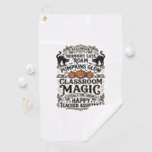 Serviette De Golf Chemise d'Halloween d'Assistant d'Enseignant avec (En situation)
