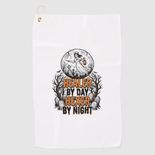 Serviette De Golf Chemise d'infirmière Halloween Gravure vintage Art