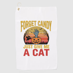 Serviette De Golf Chemise drôle de bonbons pour amateur de chats Hal