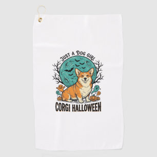 Serviette De Golf Chemise Halloween Corgi pour filles aimant les chi
