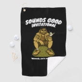 Serviette De Golf Chemise Invitational 2025 Sounds Good (En situation)