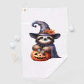 Serviette De Golf Chemise T classique Sloth Halloween (En situation)