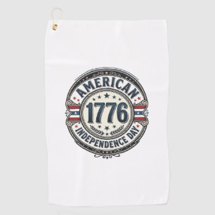 Serviette De Golf Chemise Vintage 1776 Jour de l'Indépendance Améric