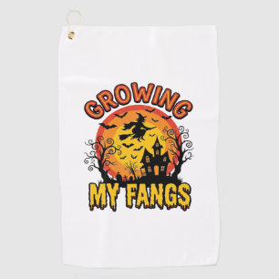 Serviette De Golf Chemises de vampire de Halloween vintage qui pouss