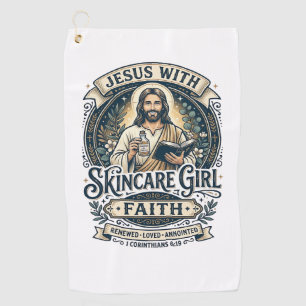 Serviette De Golf Chemisier Vintage Soins de peau Esthéticienne Jésu