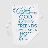 Serviette De Golf Chercher ce qui compte Turquoise (En situation)