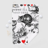 Serviette De Golf Cheshire Chat classique alice au merveilleux fou (En situation)
