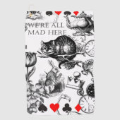 Serviette De Golf Cheshire Chat classique alice au merveilleux fou (Devant)