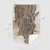 SERVIETTE DE GOLF CHEVAL BROWN (En situation)