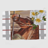 Serviette de golf Cheval Floral (Horizontal)