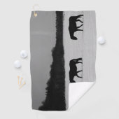 Serviette De Golf Chevaux sur neige gtcnm (En situation)