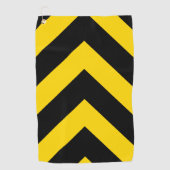 Serviette De Golf Chevrons d'abeilles de la route audacieux sur un (Devant)