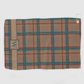 Serviette de golf chic d'automne (Horizontal)