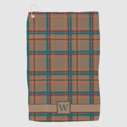 Serviette de golf chic d'automne (Devant)