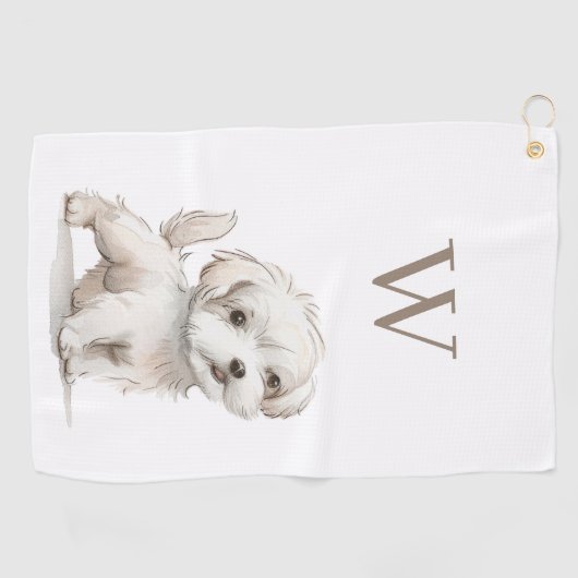 Serviette De Golf Chien (Horizontal)