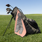Serviette De Golf Chien Caniche Animal de Compagnie (Vert)