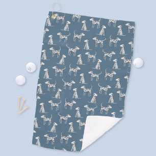 Serviette De Golf Chien dalmate vert Turquoise