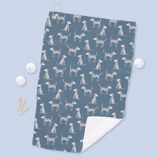 Serviette De Golf Chien dalmate vert Turquoise
