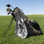 Serviette De Golf Chien de boxe sur Windowsill gtcna (Vert)