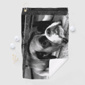 Serviette De Golf Chien de boxe sur Windowsill gtcna (En situation)