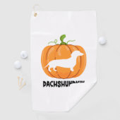 Serviette De Golf Chien de Halloween teckel (En situation)