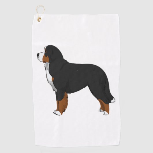 Serviette De Golf Chien de montagne bernois (Devant)