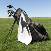 Serviette De Golf Chien de montagne bernois (Vert)