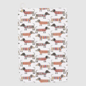 Serviette De Golf Chien de saucisse Dachshund (Devant)