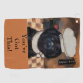 Serviette De Golf Chien de Terre-Neuve (Horizontal)