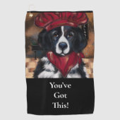 Serviette De Golf Chien de Terre-Neuve (Devant)