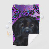 Serviette De Golf Chien de Terre-Neuve (En situation)