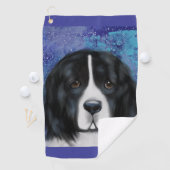 Serviette De Golf Chien de Terre-Neuve (En situation)