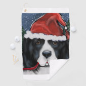 Serviette De Golf Chien de Terre-Neuve (En situation)