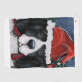 Serviette De Golf Chien de Terre-Neuve (Horizontal)