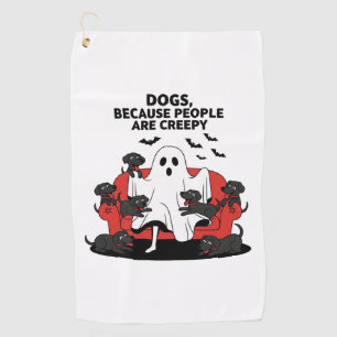 Serviette De Golf Chien d'Halloween effrayant Fantôme effrayant 23