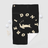 Serviette De Golf Chien endormi drôle (En situation)