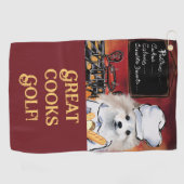 Serviette De Golf Chien Esquimau Américain (Horizontal)