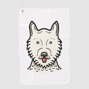 Serviette De Golf Chien Esquimau Américain
